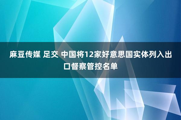 麻豆传媒 足交 中国将12家好意思国实体列入出口督察管控名单
