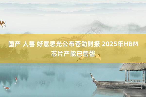 国产 人兽 好意思光公布苍劲财报 2025年HBM芯片产能已售罄